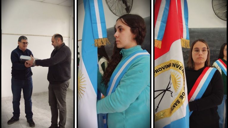 Entrega nuevas Banderas de Ceremonia a la Escuela Secundaria Nº 318 por su 50º Aniversario